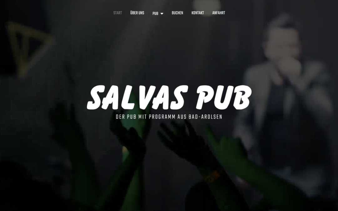 Webdesign – Salvas Pub